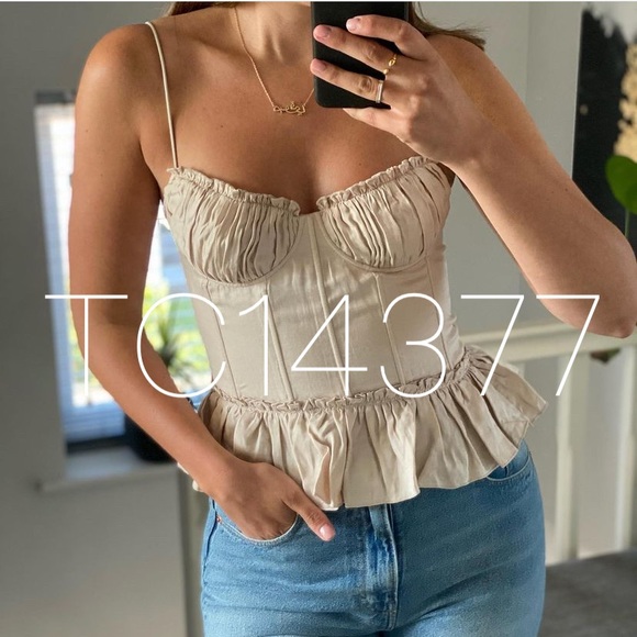 H&M BROCK COLLECTION NWT Corset Style Top - Picture 8 of 16